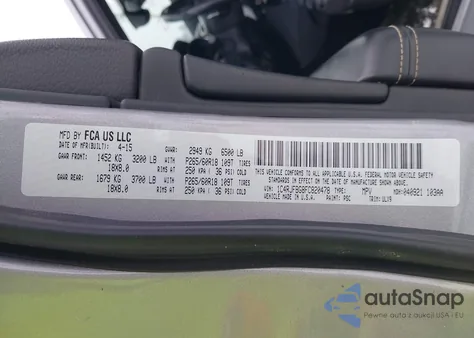 2015 Jeep Grand Cherokee Limited from USA, damaged, VIN 1C4RJFBG8FC820478